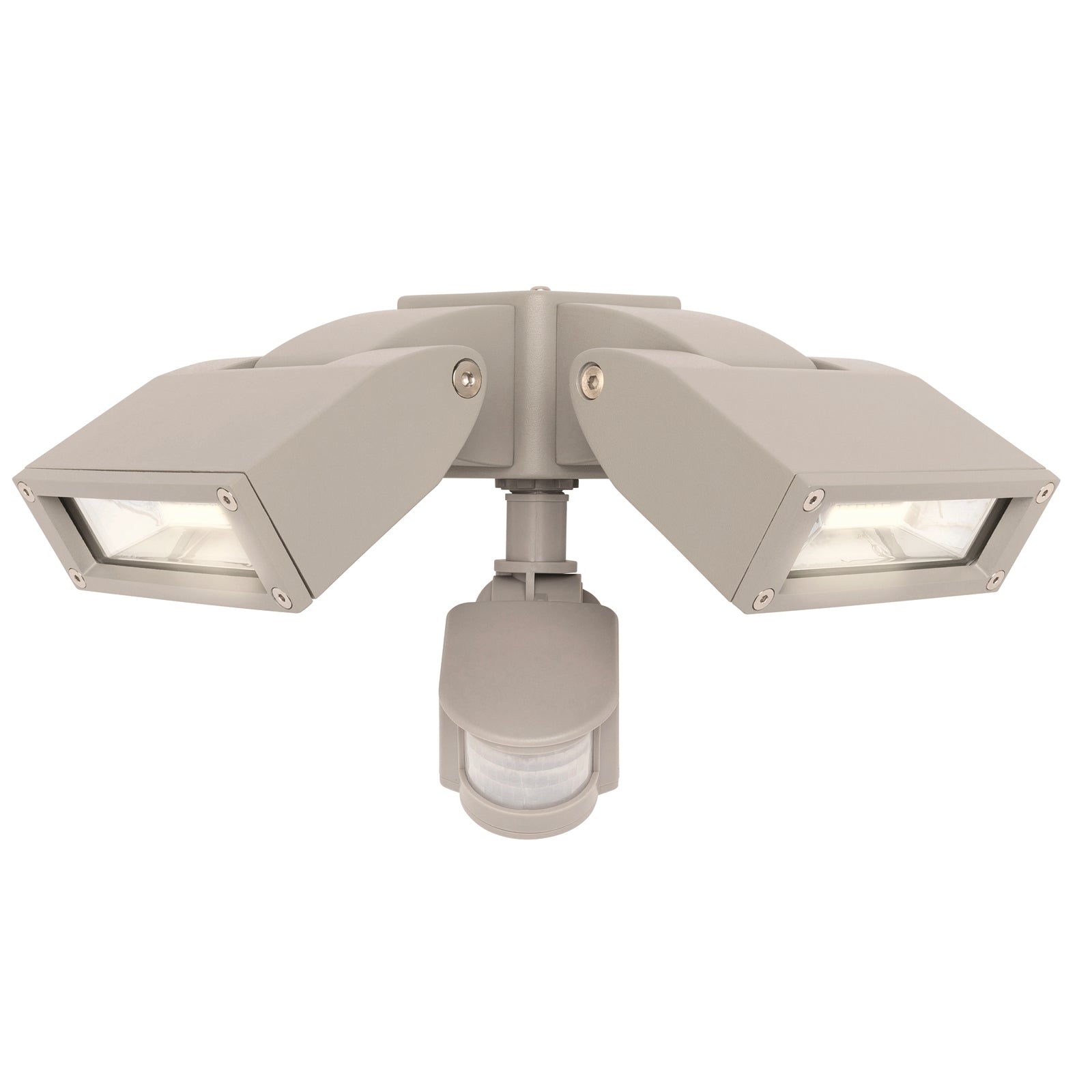 Brilliant Nighthawk 24W LED Sensor Flood Light Motion Sensing Outdoor Silver 20855/11