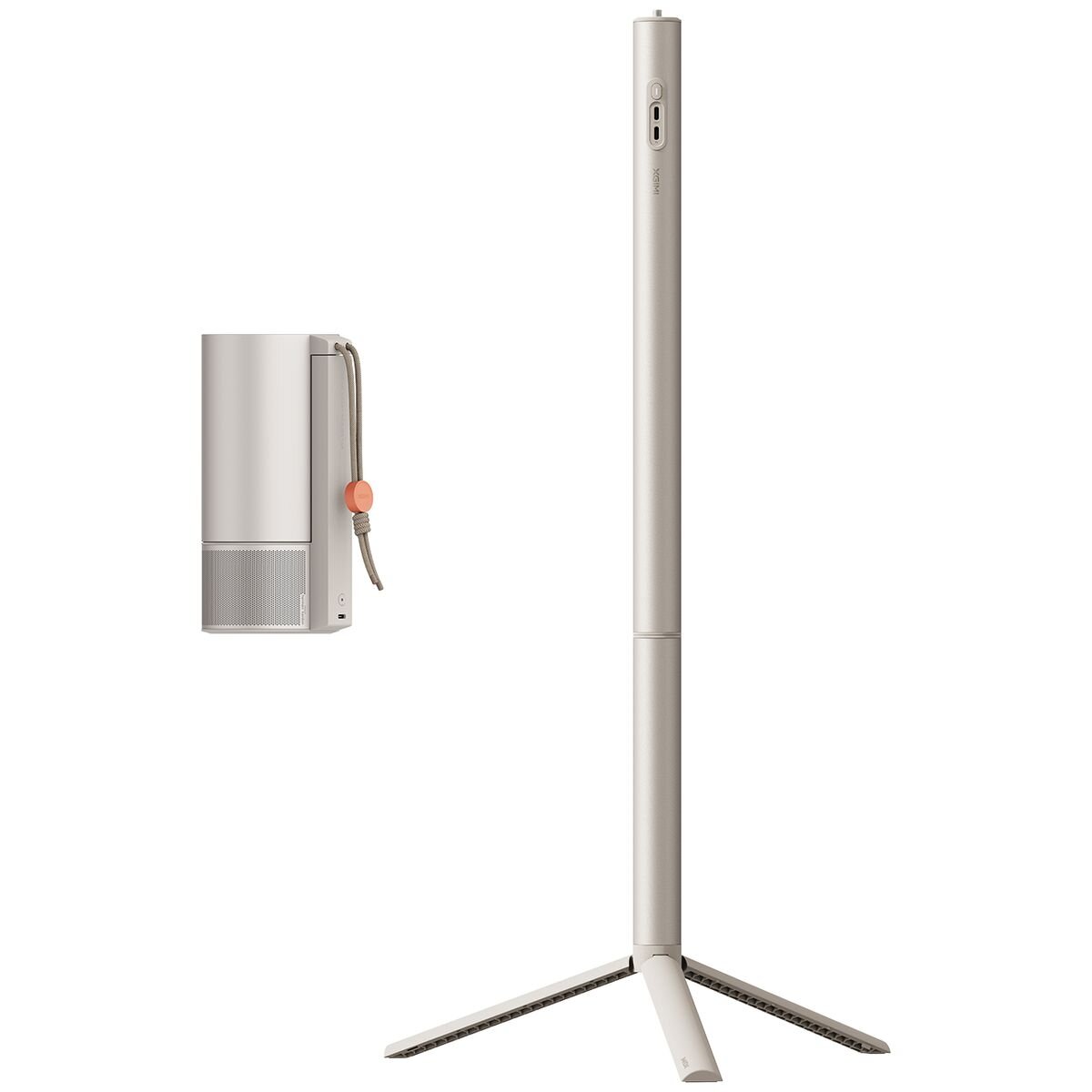 Xgimi MoGo 3 Pro Projector with PowerBase Stand - 1080p Full HD, 450 ISO Lumens, 120 Inch Screen - XN13A-1
