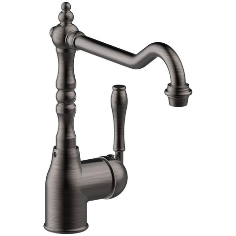 Armando Vicario Single Lever Kitchen Mixer Tap - Black Brushed Nickel, 4 Star WELS - PALAIS-BBN-LF