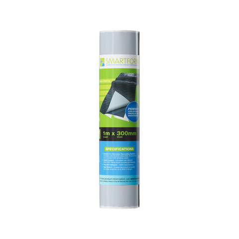 Smartform 300mm x 1m Black Lead Free Flashing - Self-Adhesive, Stretchable