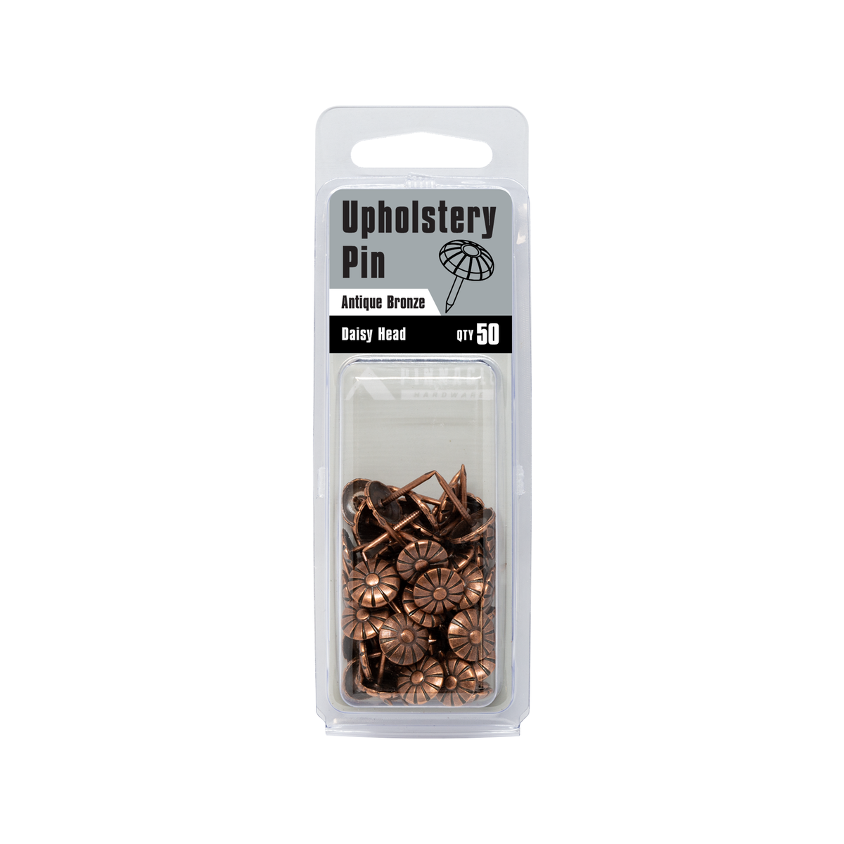 Pinnacle Antique Bronze Daisy Head Upholstery Nails - 50 Pack