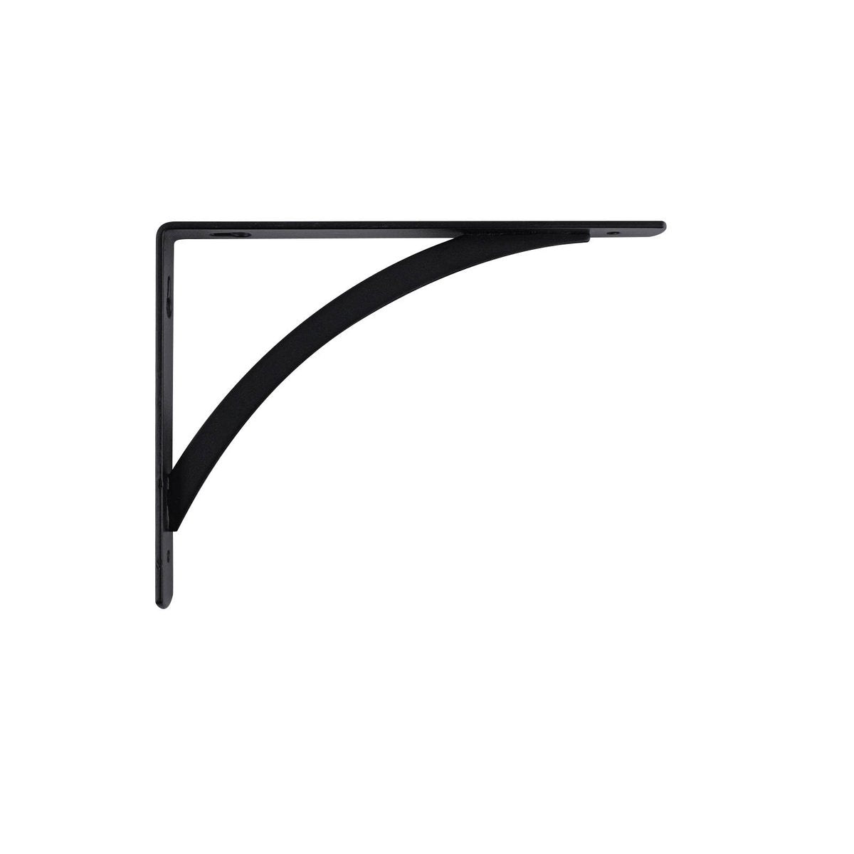 Carinya 200 x 150mm Black Powder Coated Steel Arch Stayed Bracket Wall Mount 60kg Load