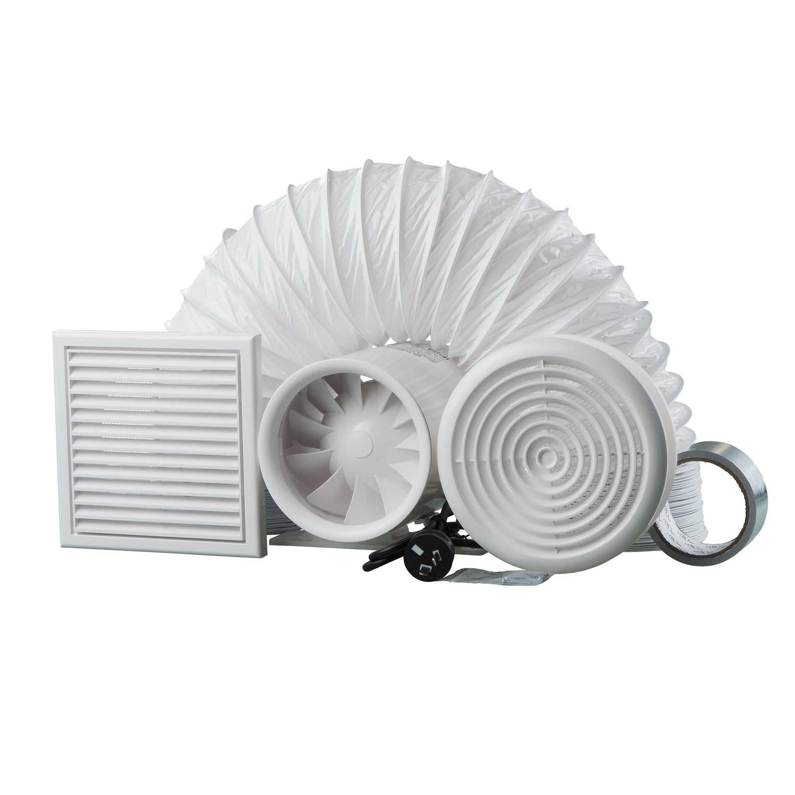 Blauberg 150mm DUCTO Ultra Quiet Inline Exhaust Fan Kit 240V 22W BLABDUCTOKIT