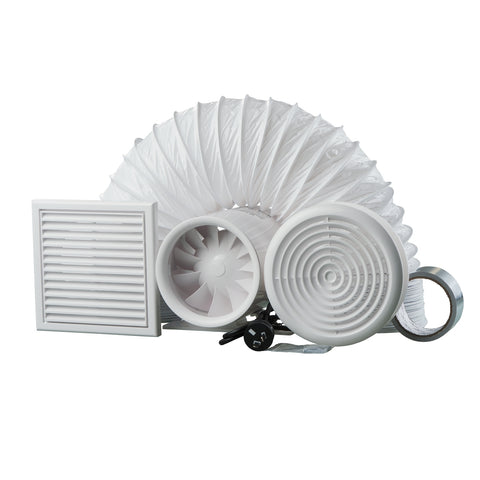 Blauberg 150mm DUCTO Ultra Quiet Inline Exhaust Fan Kit 240V 22W BLABDUCTOKIT