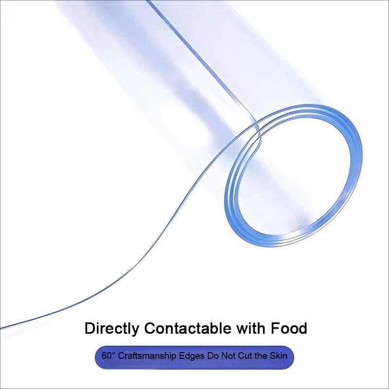Clear PVC Table Protector Mat 60 x 100cm - 1.5mm
