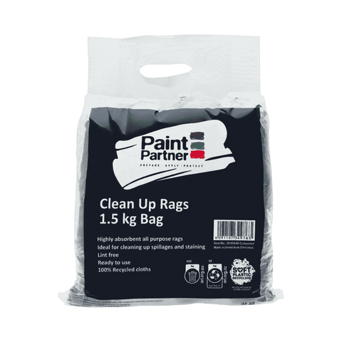 Paint Partner 1.5kg Coloured Cleaning Rags
