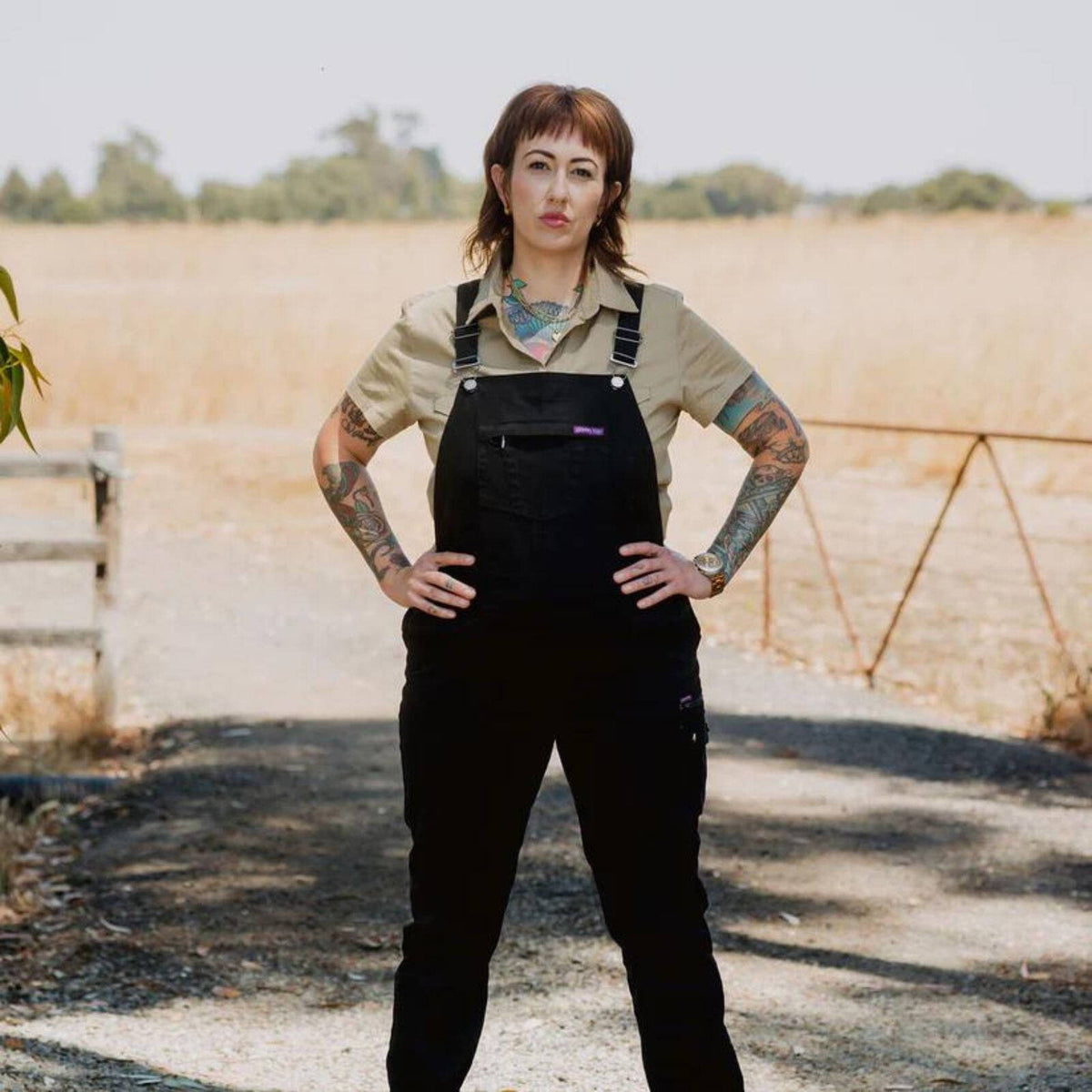 Green Hip All Women Overalls Black Size 20 Women's Cotton Bib and Brace