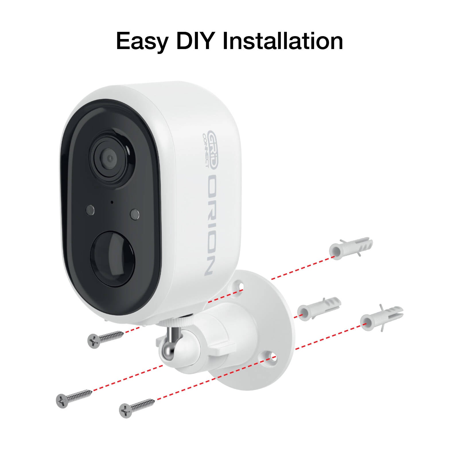 Orion Grid Connect 2K 3MP Smart Wireless Rechargeable Security Camera SC089HA