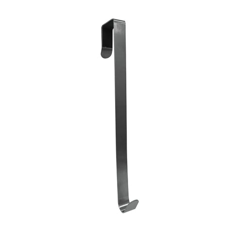 Adoored Long Over-The-Door Deco Hook 370mm Steel - Satin Chrome
