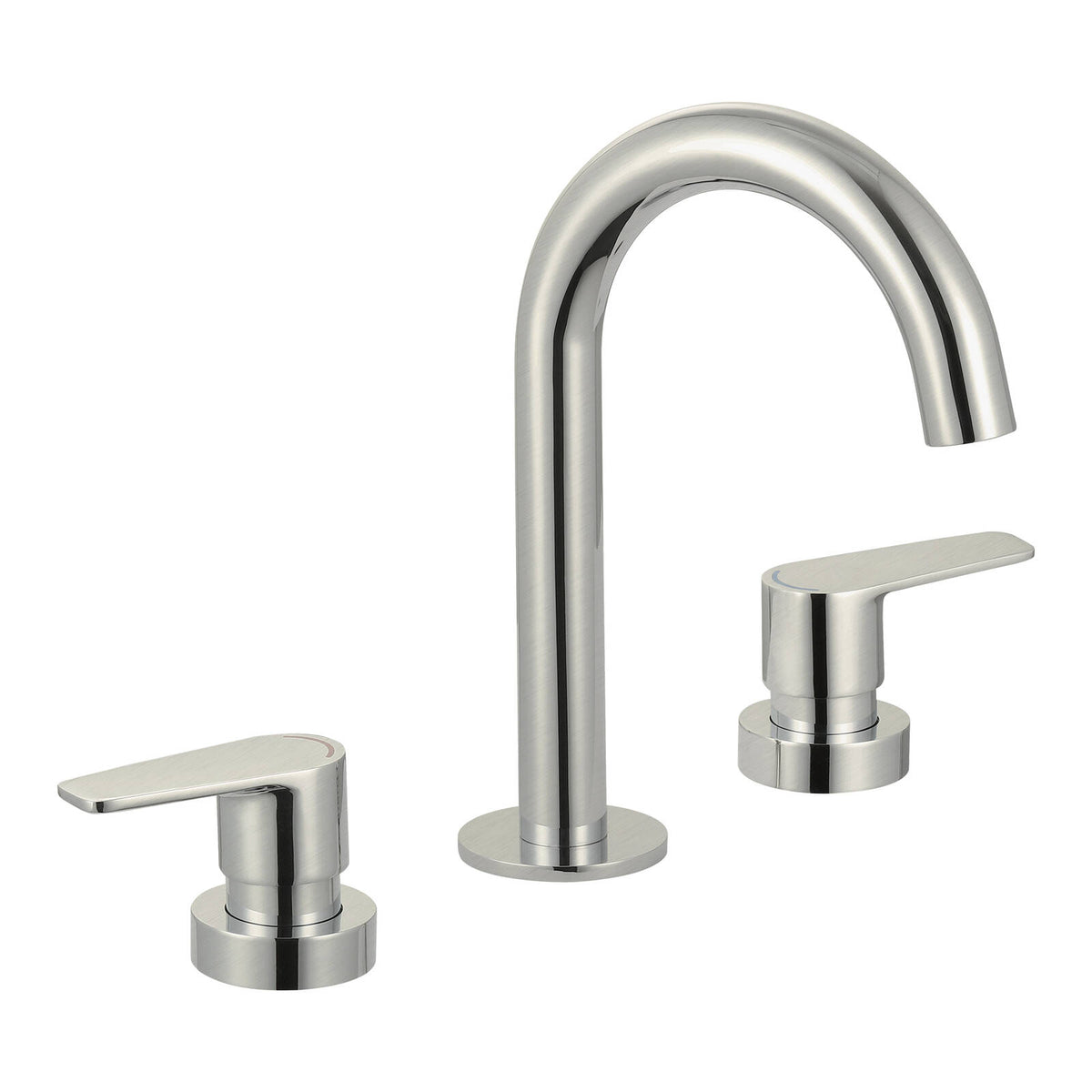 Evekare Brushed Nickel 1/4 Turn Extended Lever Basin Set, 7.5L/min, 4 Star WELS