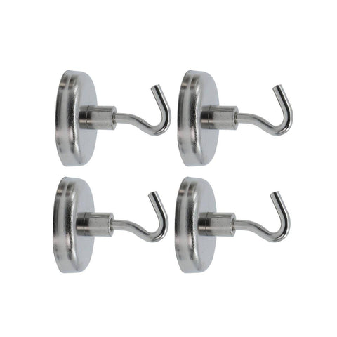 Everhang Silver Magnetic Hook 4 Pack - 35mm - Versatile Hanging Solution - SuperSaverAU - view 1
