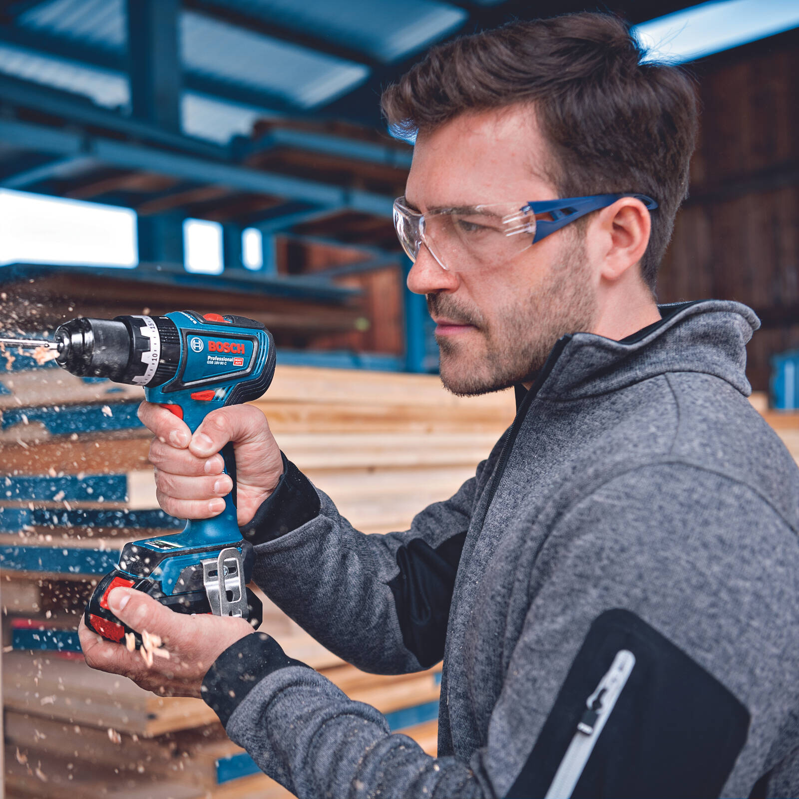 Bosch Professional 18V 4 Piece Cordless Kit with 2x 5.0Ah Batteries 0615A5008V