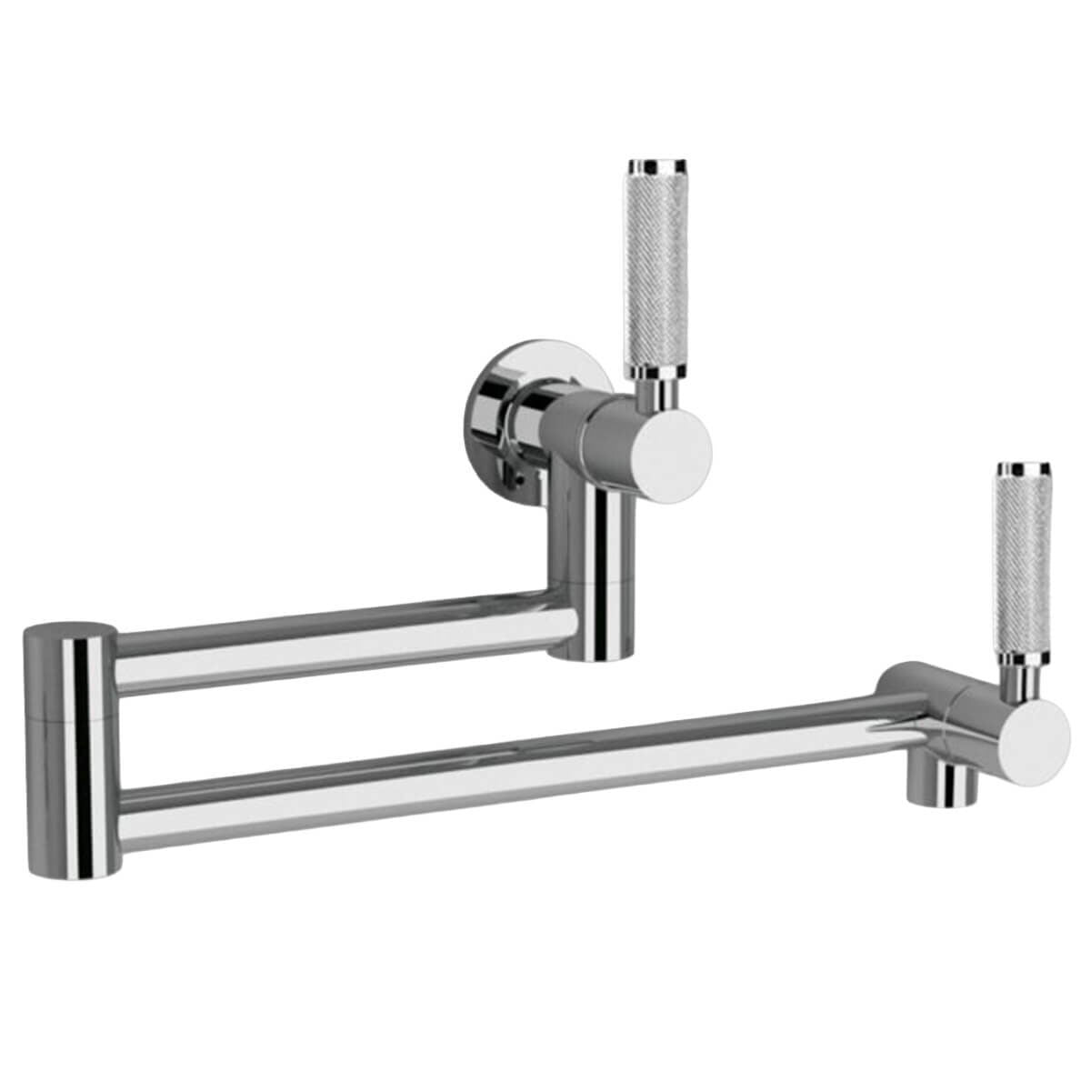 Astra Walker Icon+ Pot Filler Tap - Chrome with Knurled Lever Handles - 6 Star WELS - A68-26-KN-00