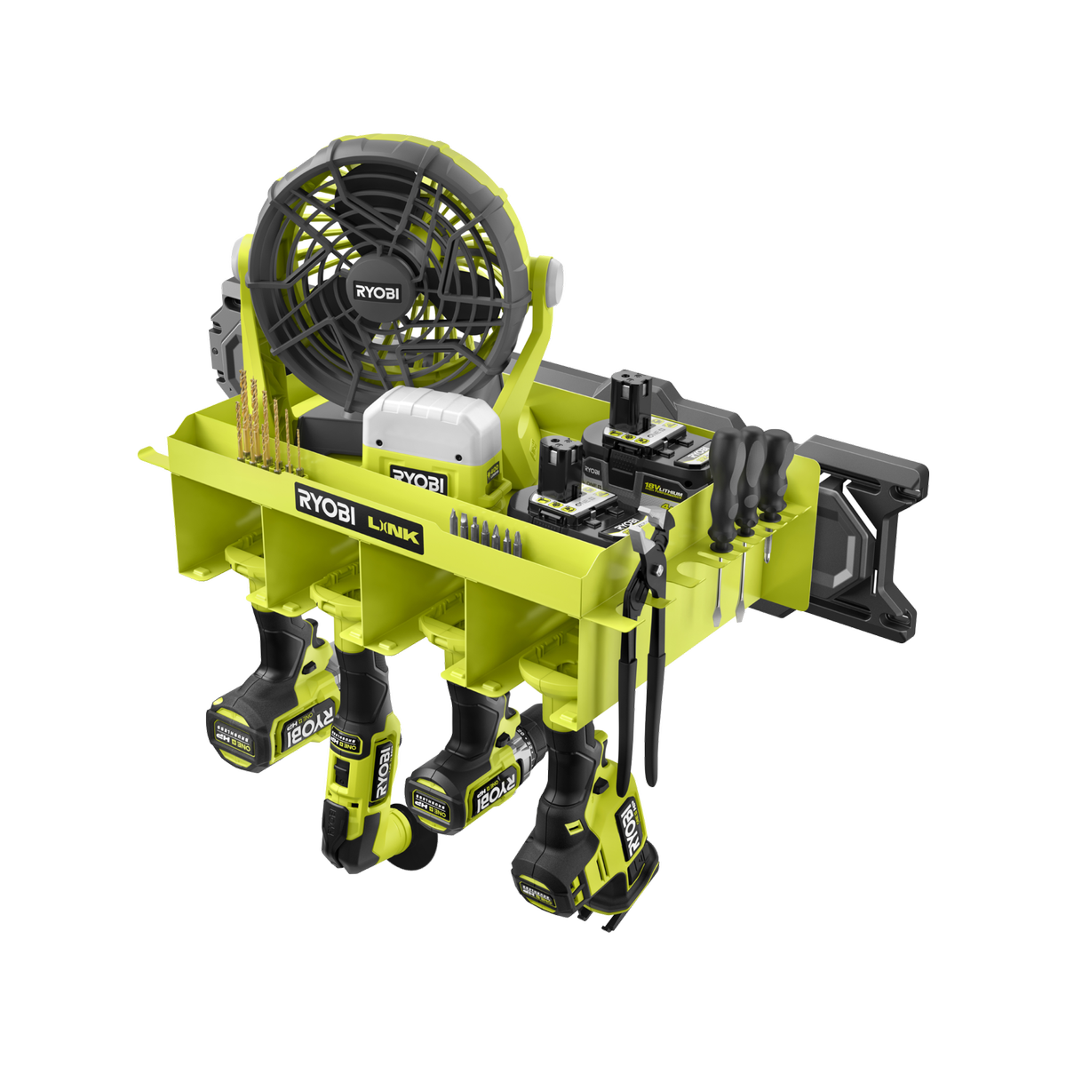 Ryobi LINK Steel Tool Organiser Shelf Indoor Wall Storage
