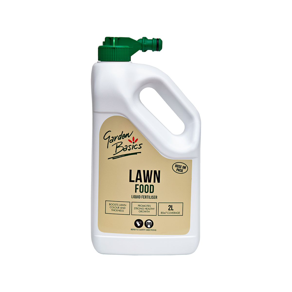 Garden Basics 2L Hose On Liquid Lawn Food, Covers 100sqm, All Grass Types