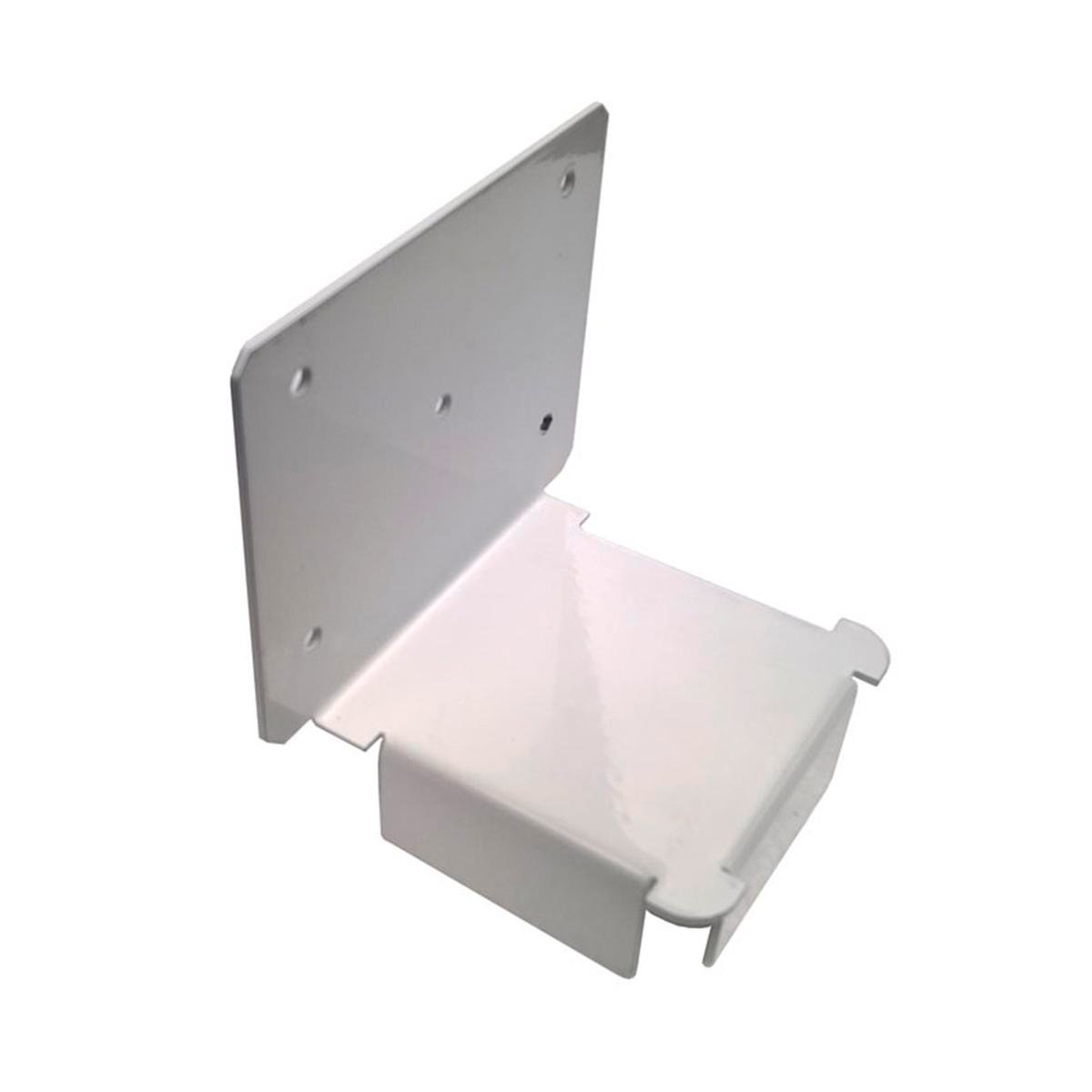 Alyspan 90mm Pearl White Post Beam Connector, Powdercoated Galvanised Steel