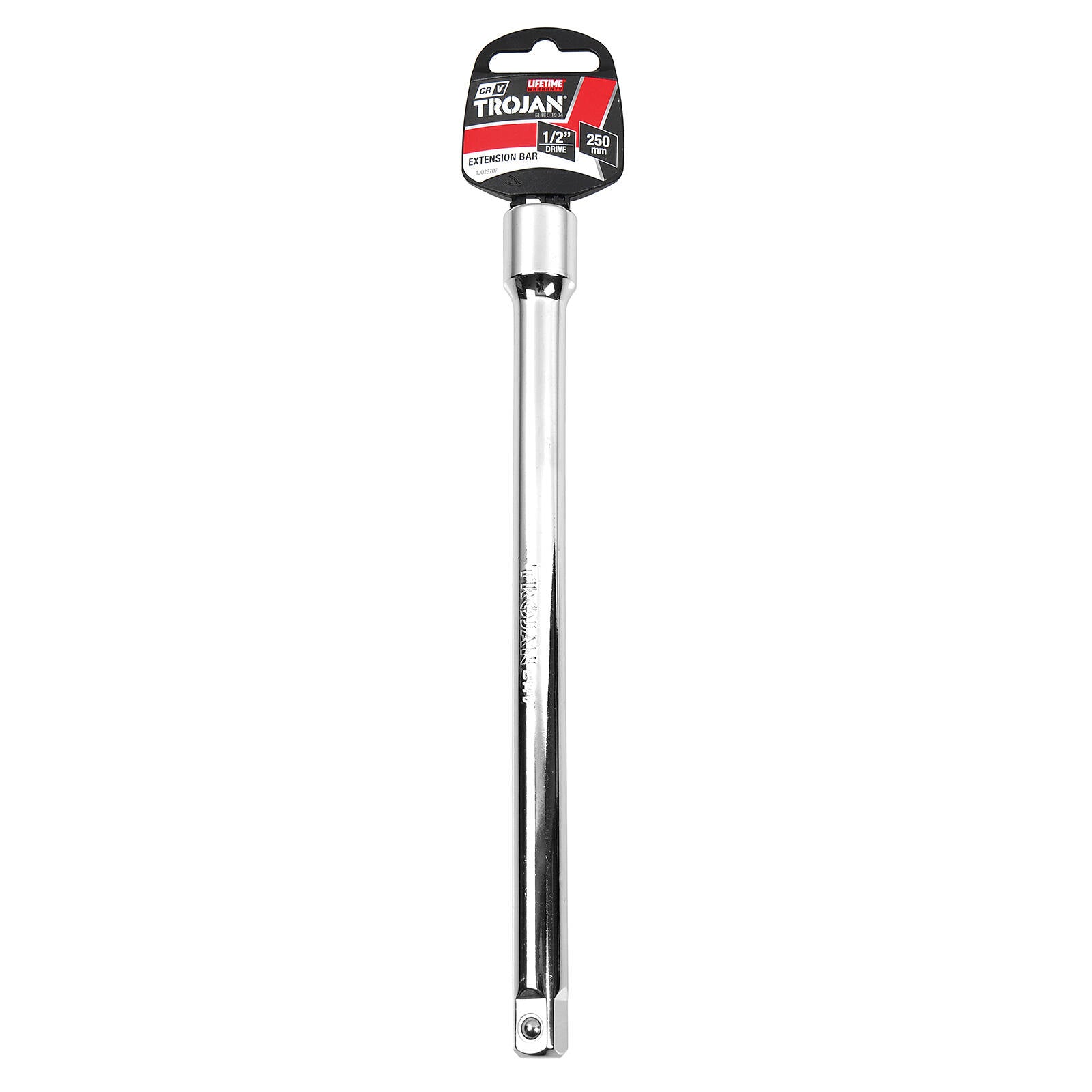 Trojan 250mm Socket Extension Bar 1/2" Drive Chrome Vanadium