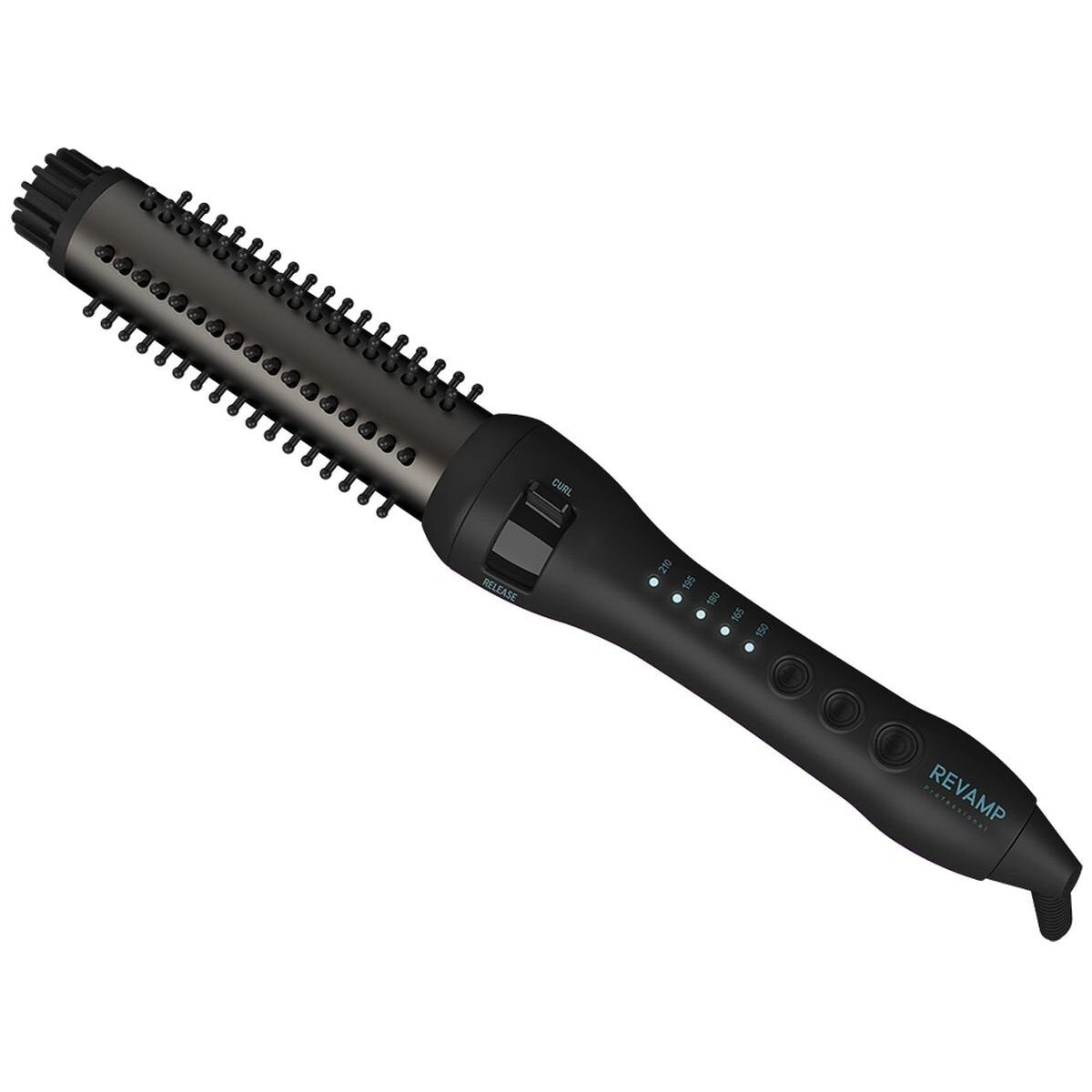 HoMedics Progloss Volume and Wave hot styling brush - black, 32mm ceramic barrel, 150-210°C - BR-1350-AU
