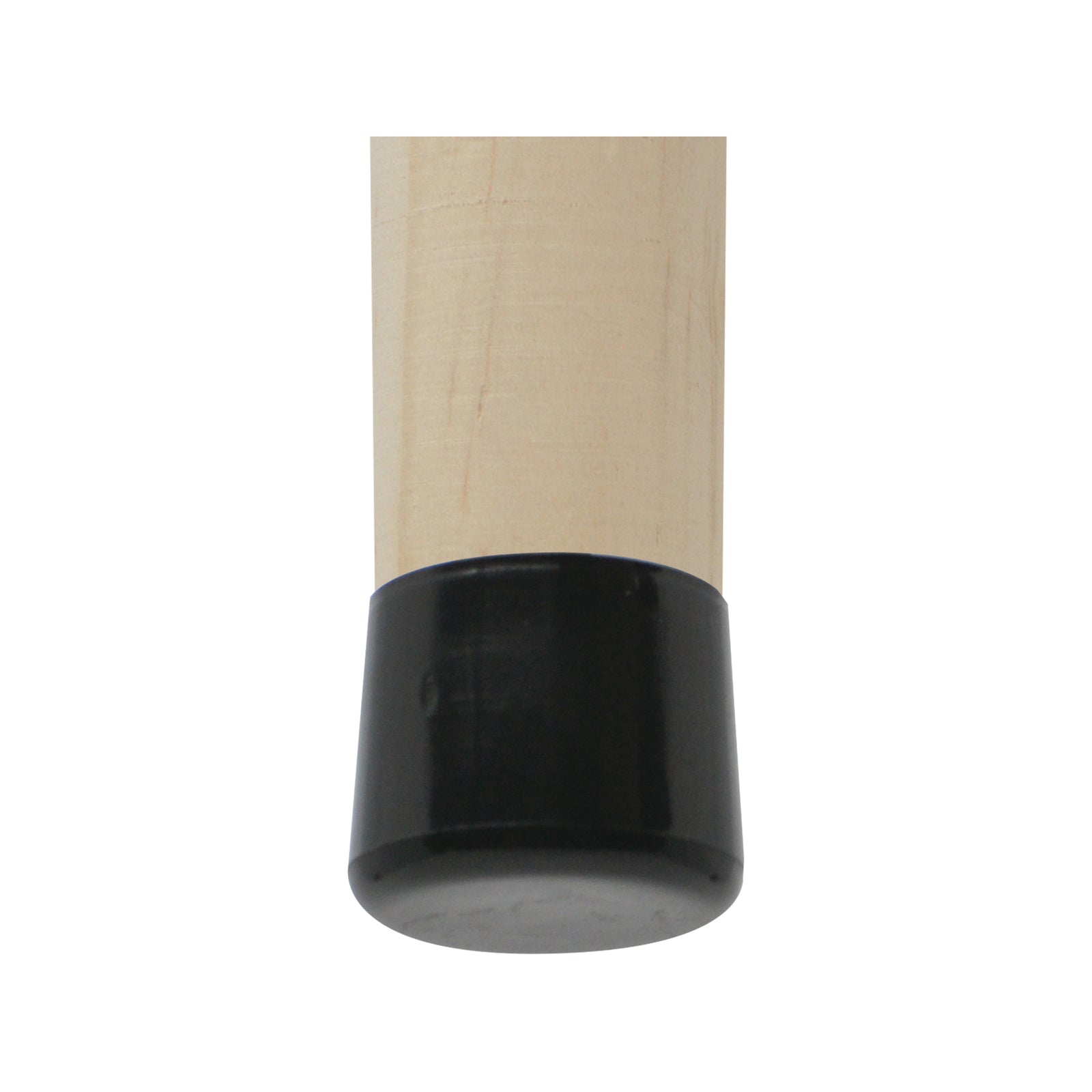 Surface Gard 16mm Black Round External Plastic Chair Tip - 4 Pack