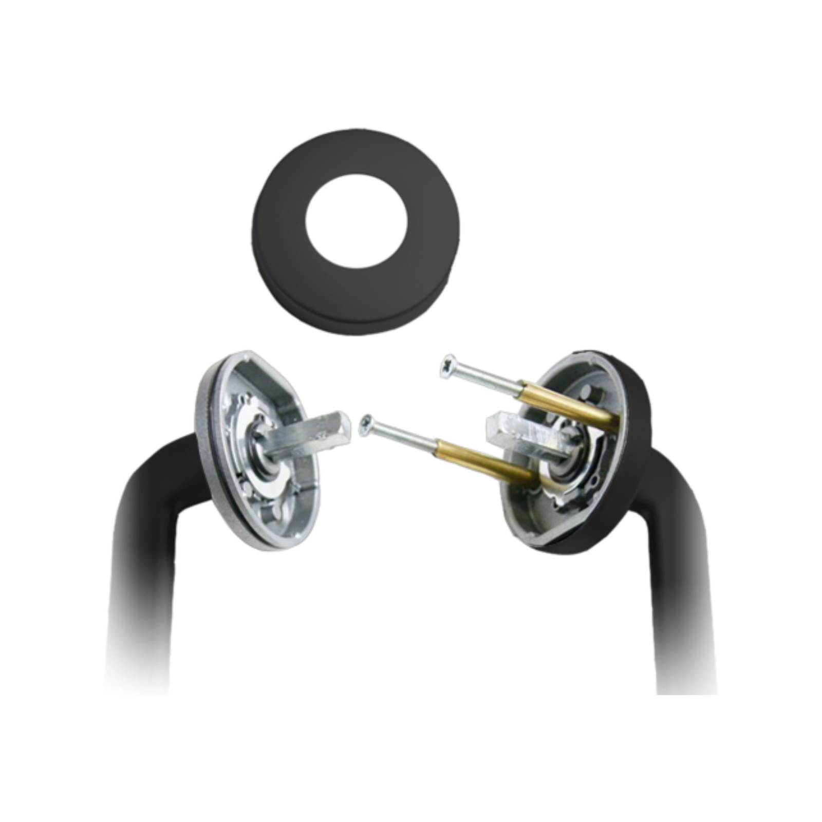 Lockwood Nero Velocity L3 Matt Black Privacy Lever Set
