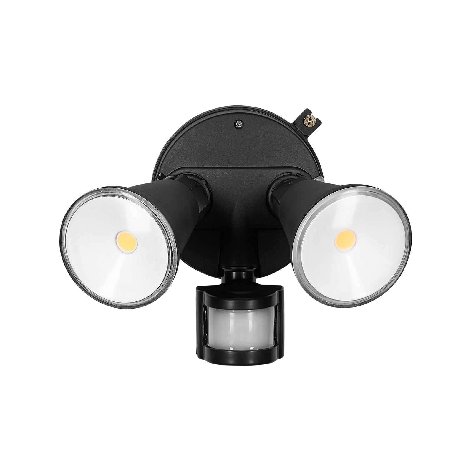 Brilliant Lamy DIY Twin 20W Security Light Black, Motion Sensing, Weather Resistant Outdoor 22637/06