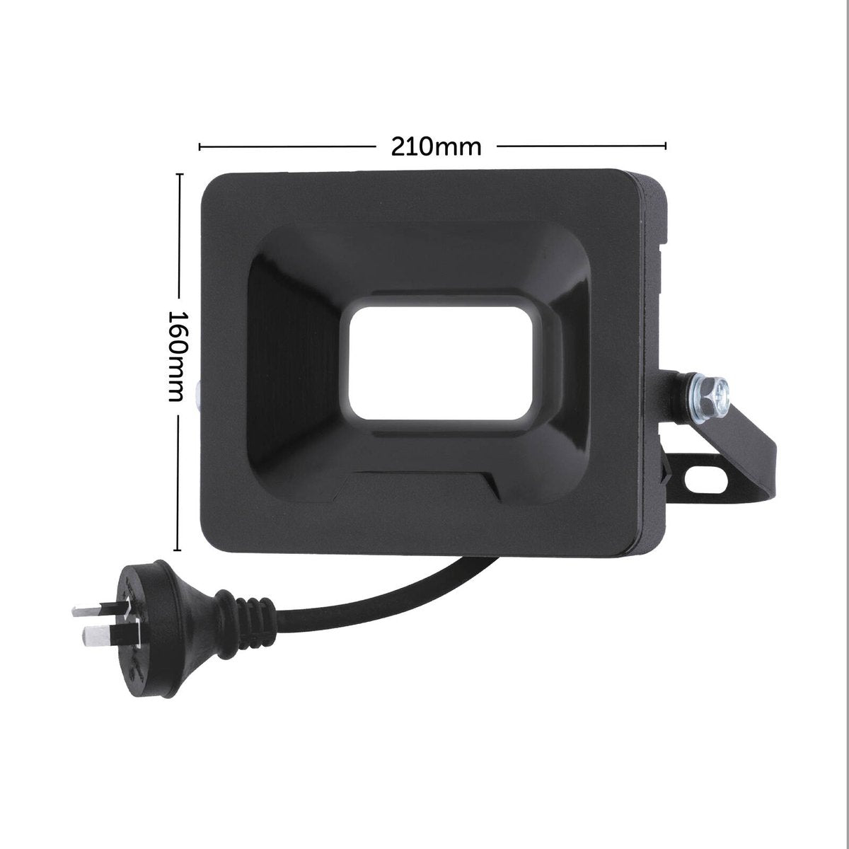 Arlec 50W LED Security Floodlight Black Aluminium Outdoor FL355