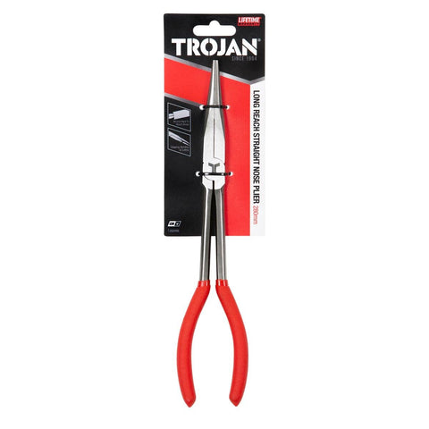 Trojan 280mm Long Reach Pliers CRV Straight Nose