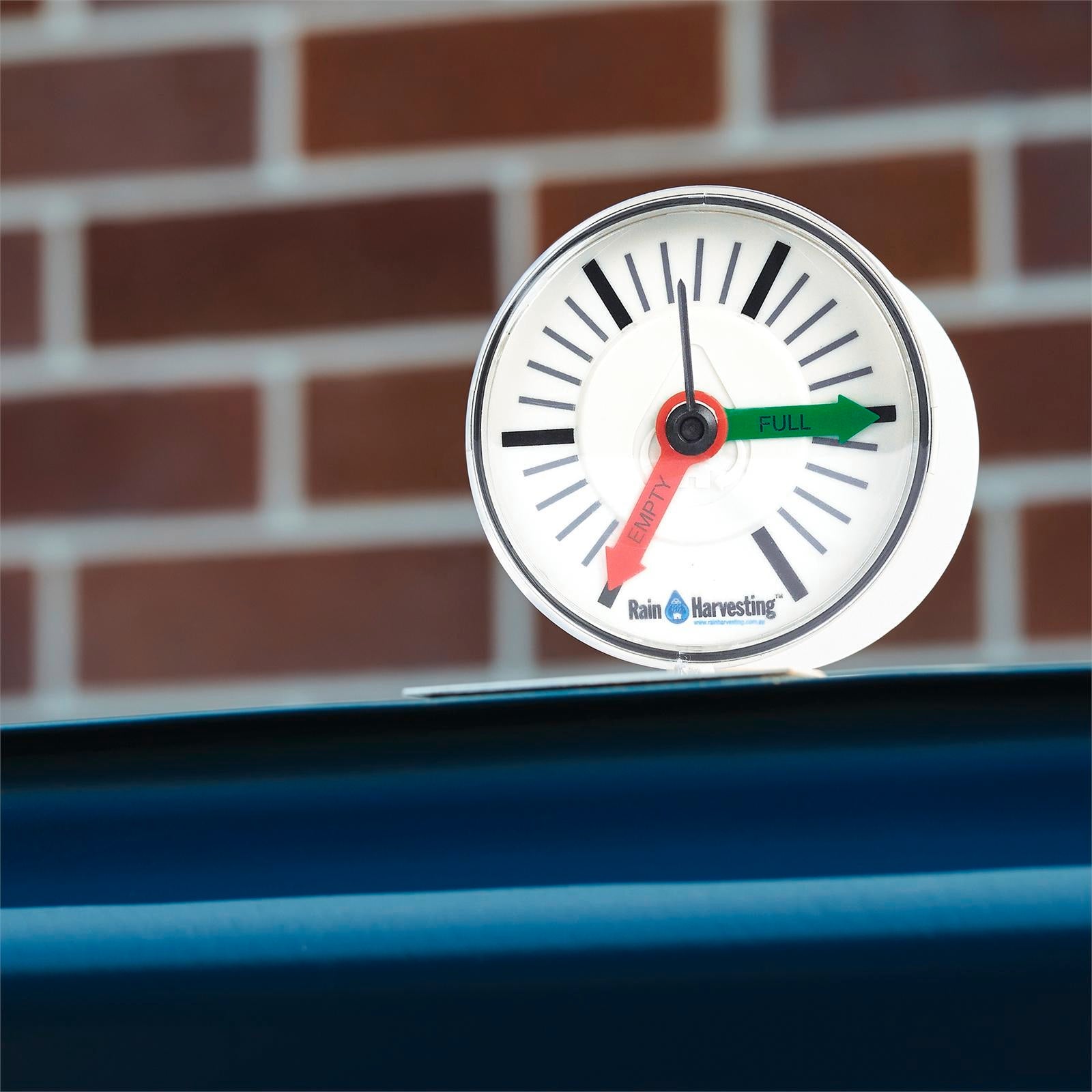 Rain Harvesting Tank Gauge, White PVC Water Level Indicator