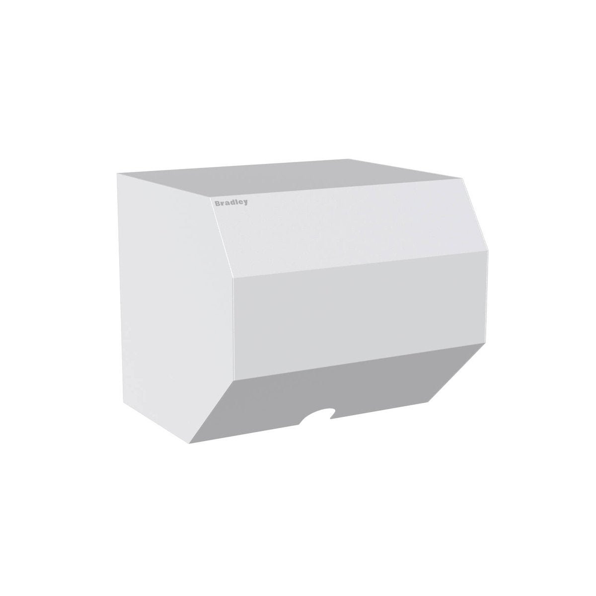 Bradley Contemporary Series Roll Towel Dispenser White, Wall Mount, Hardware Included