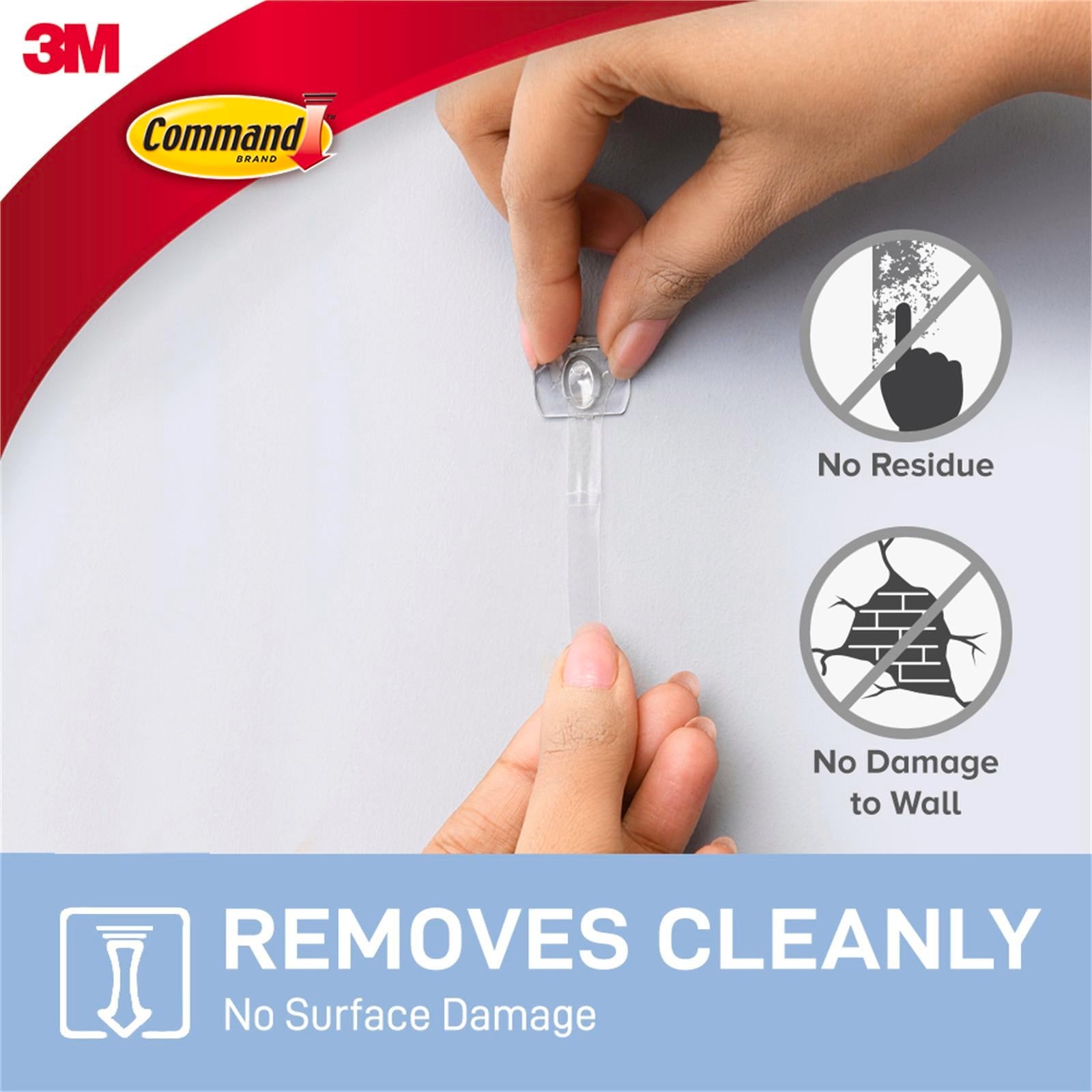 Command Clear Adhesive Decorating Clips - 20 Pack, Damage-Free