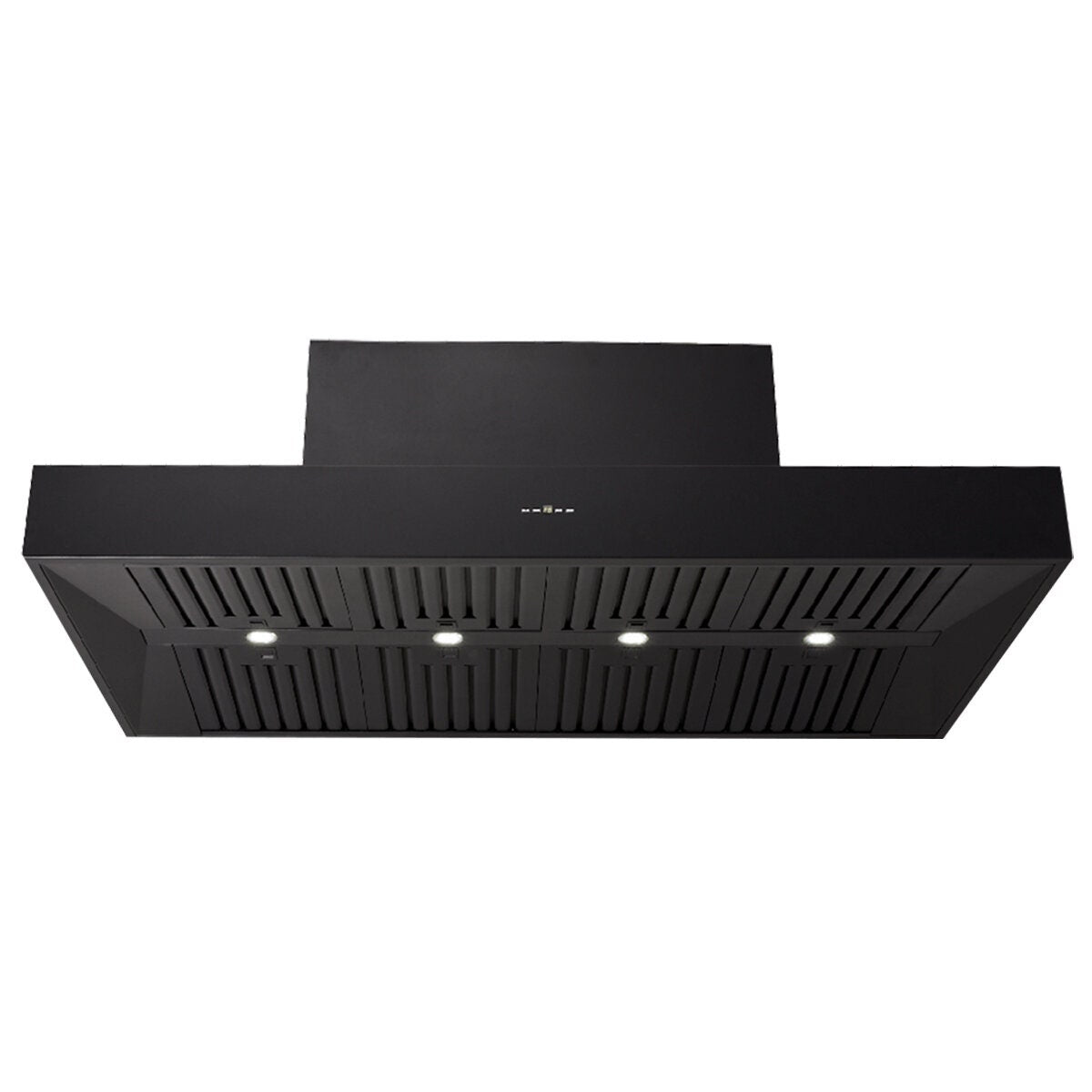 Schweigen 150cm Wall Mounted BBQ Rangehood - Black, 3000m³/h, Twin External Motor, 8 Filters - CL7375BSP2PAK