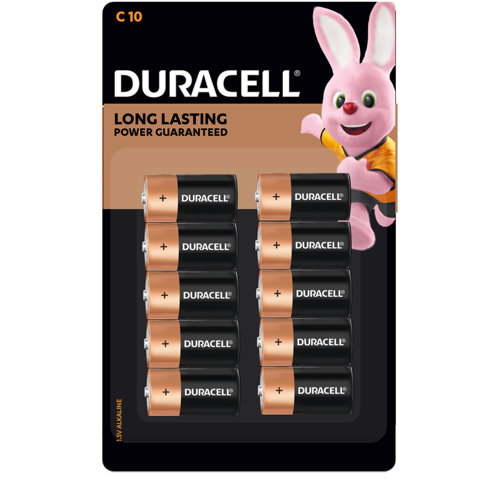 Duracell Coppertop C 1.5V Alkaline Battery 10 Pack