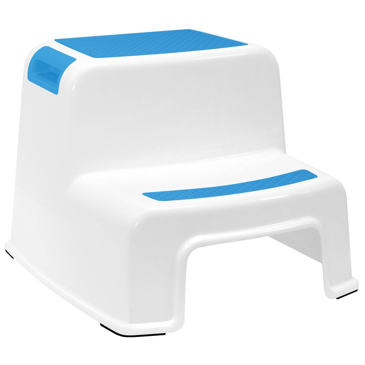 All Set 2 Step Plastic Step Stool, Blue, 100kg Capacity, Non-Slip Domestic