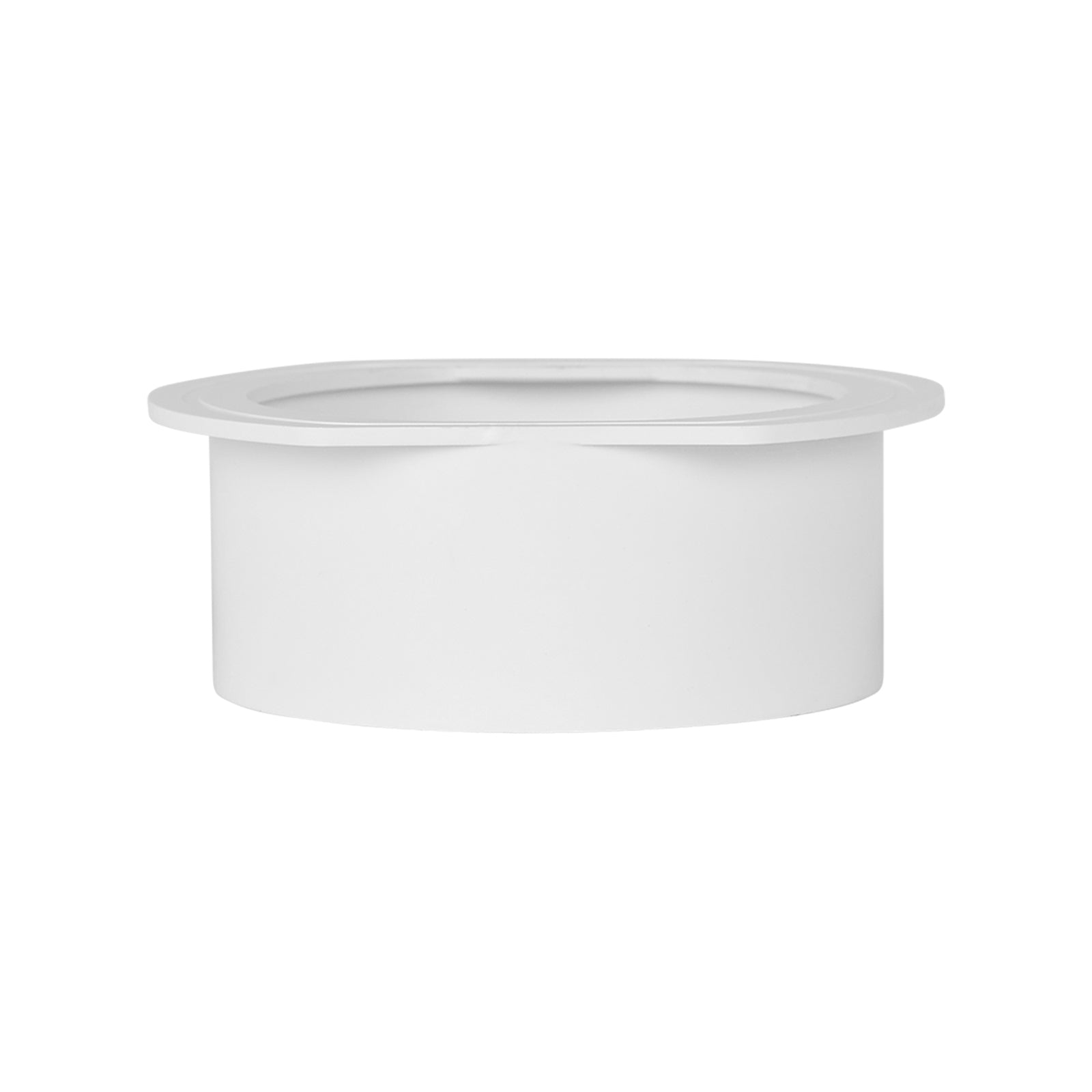 Rain Harvesting 90mm Round Female Gutter Outlet PVC White