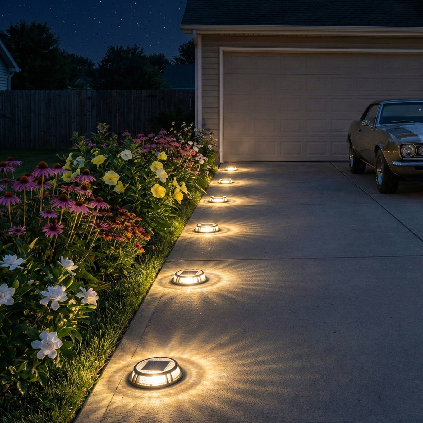 Click Brooklyn Solar LED Deck Light 120mm Aluminium