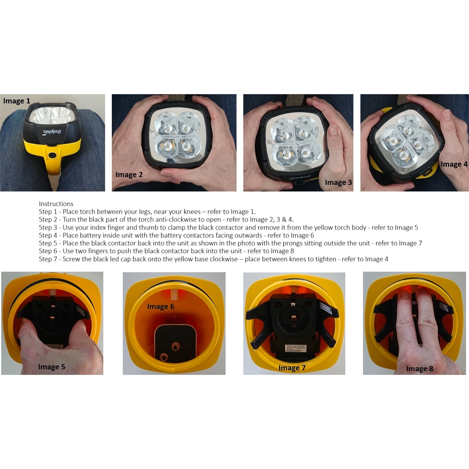 Eveready Dolphin 235 Lumen LED Lantern with 6V Battery, 250m Beam, Waterproof, Yellow (DOLLN6VWB)