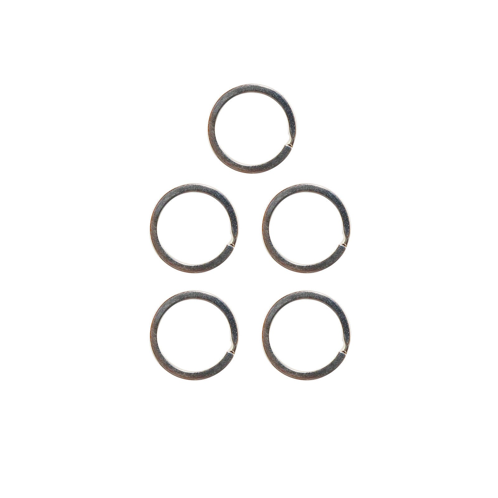 Key Essentials 25mm Nickel Plated Steel Split Rings 5 Pack