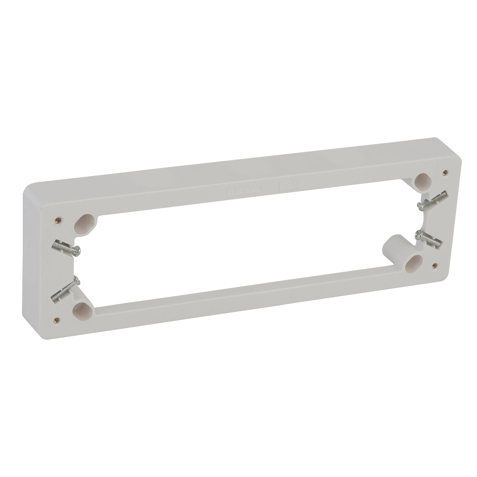 DETA 5 Outlet Mounting Block 25mm Deep White Polycarbonate Commercial 6061B