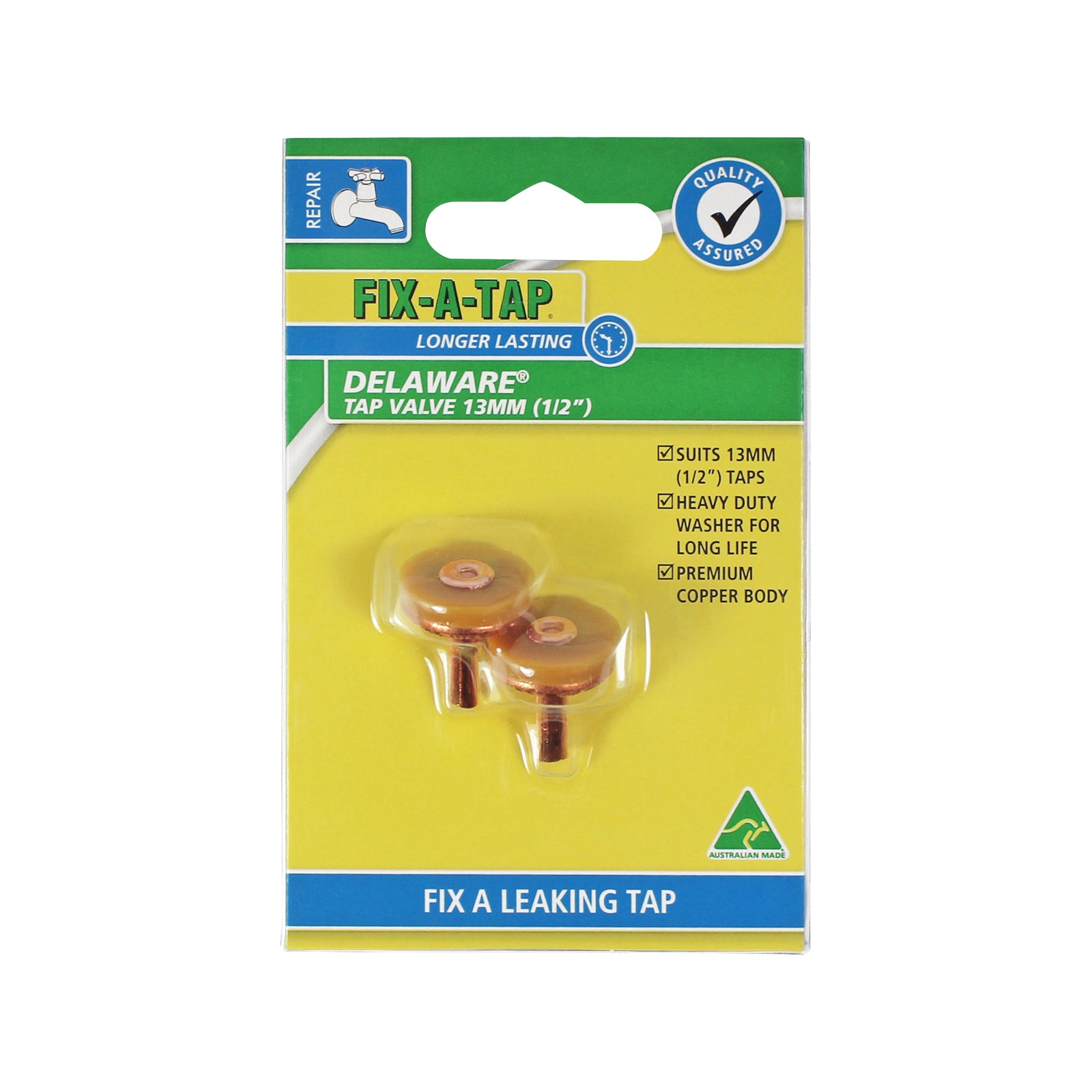 FIX-A-TAP 13mm 1/2" Delaware Tap Valve - 2 Pack WaterMark