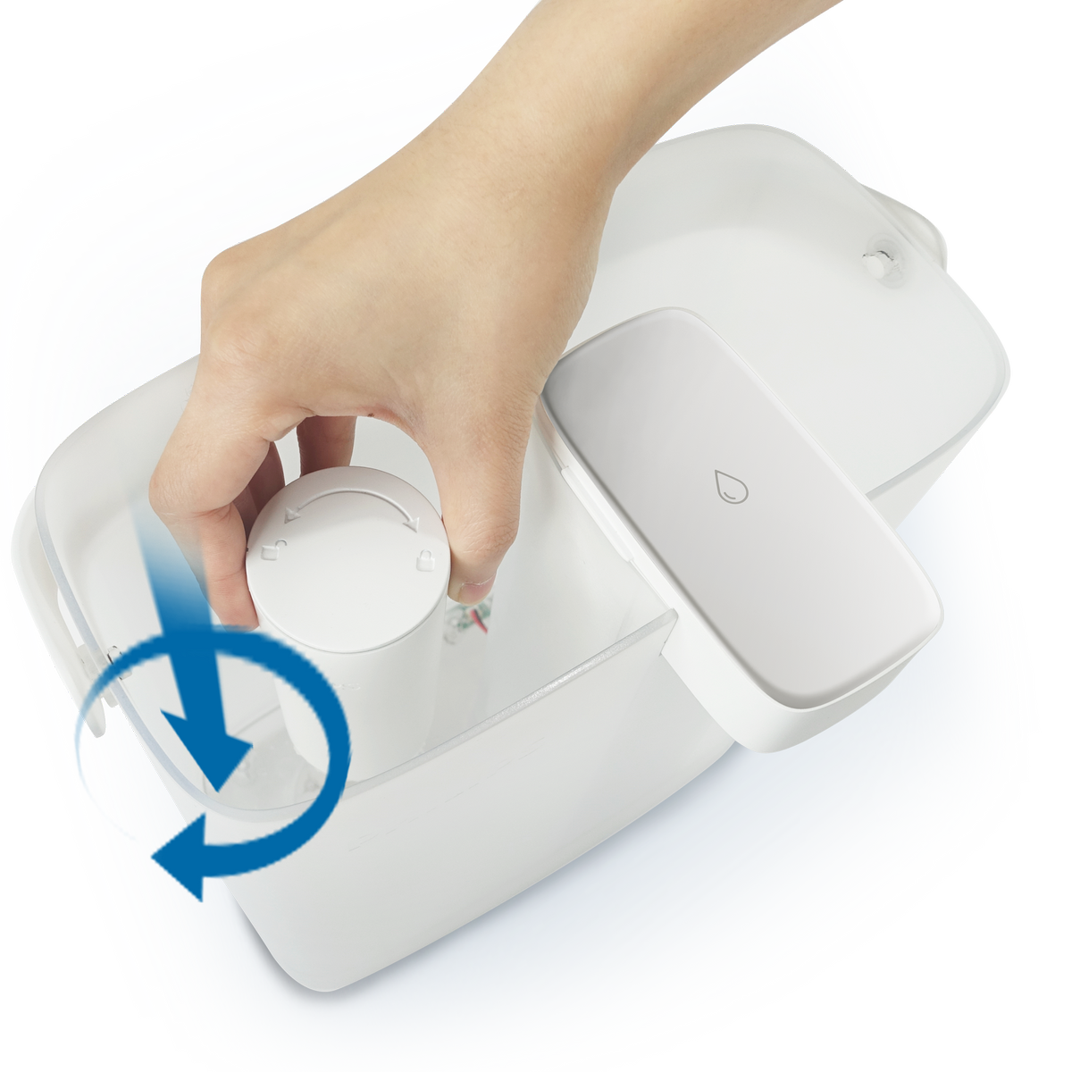 Philips 100L White Instant Powered Pitcher Water Filter - Fast Filtration - Compact Design - SuperSaverAU - view 2