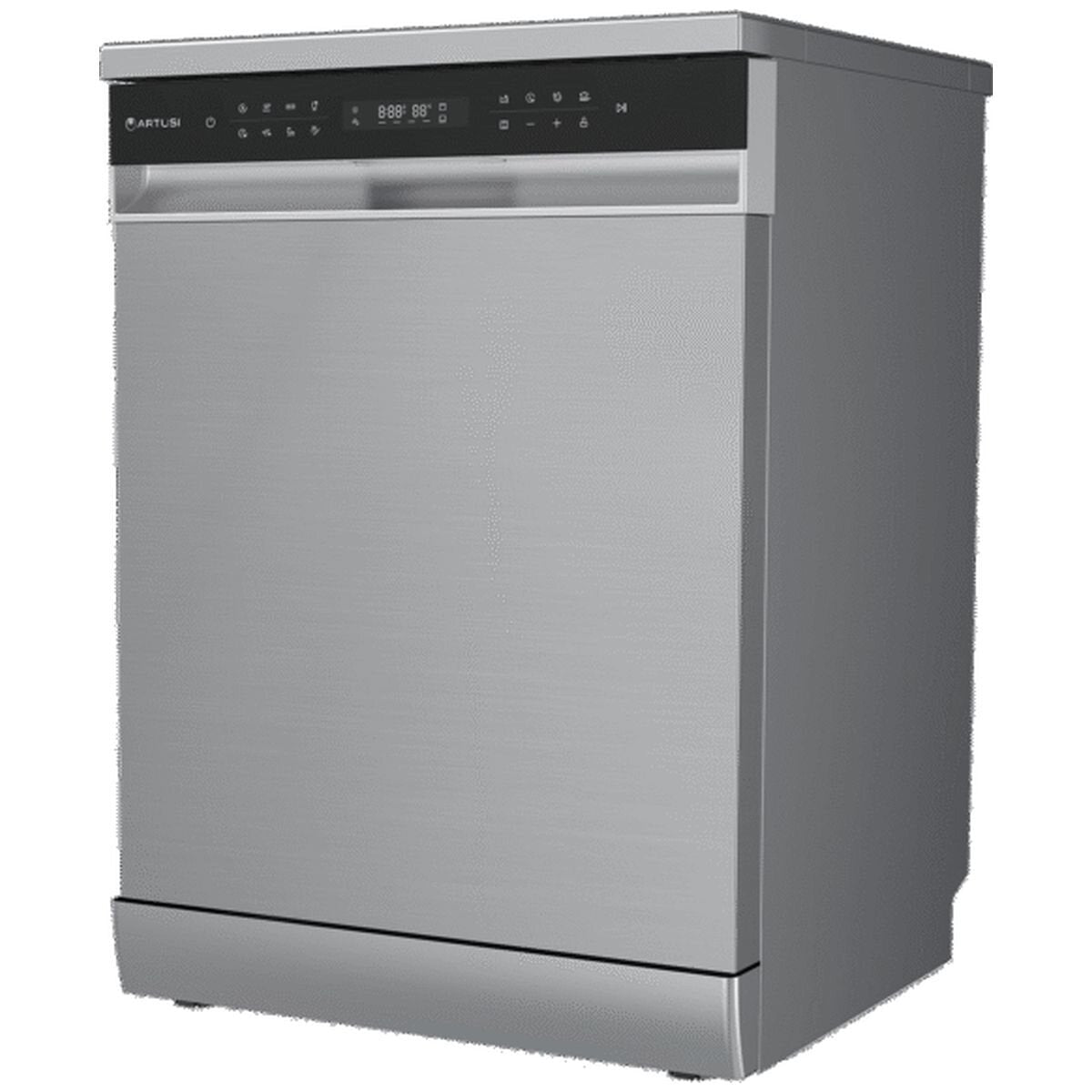 Artusi 60cm Freestanding Dishwasher 15 Place Settings - Stainless Steel, 8 Programs, Touch Controls - ADW5009X