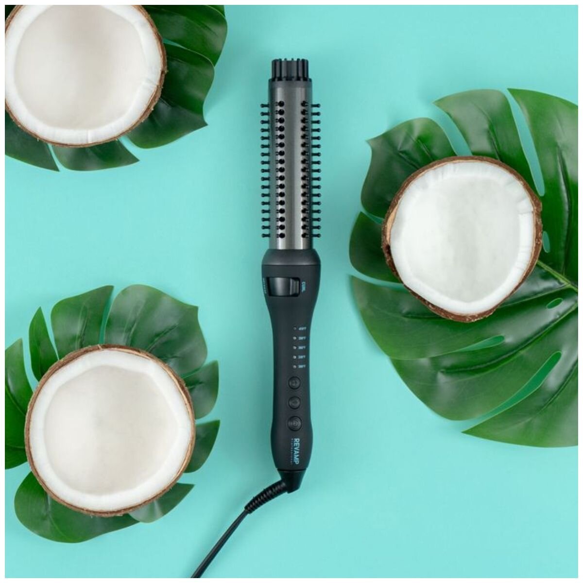 HoMedics Progloss Volume and Wave hot styling brush - black, 32mm ceramic barrel, 150-210°C - BR-1350-AU