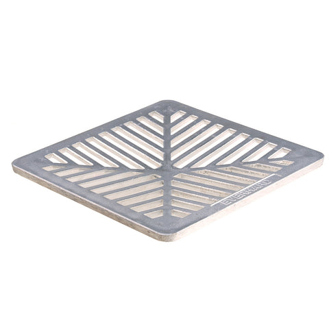 Everhard EasyDRAIN Silver Aluminium Square Grate for Flo-Way Pit