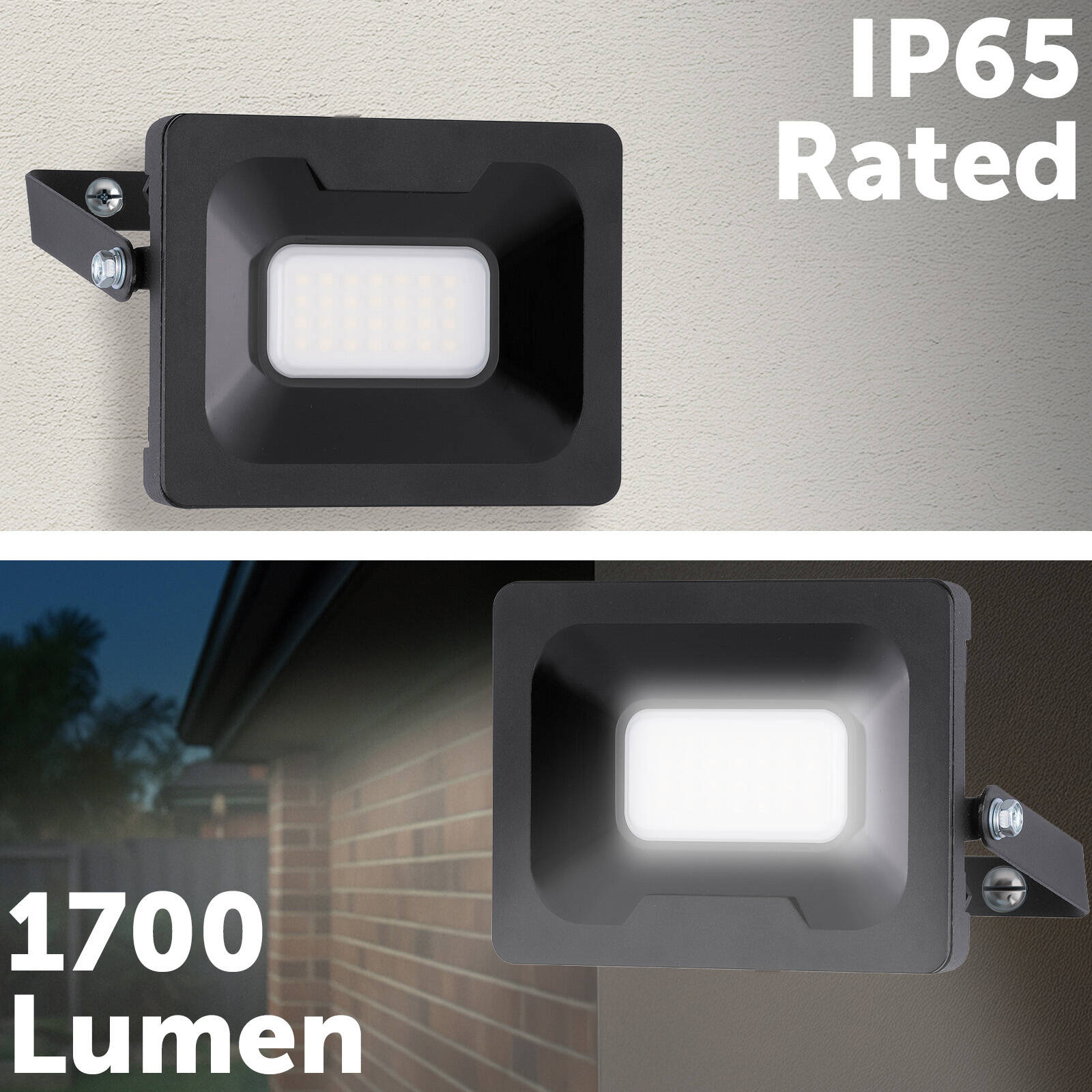 Arlec 20W LED DIY Security Floodlight, 240V Aluminium Outdoor FL352