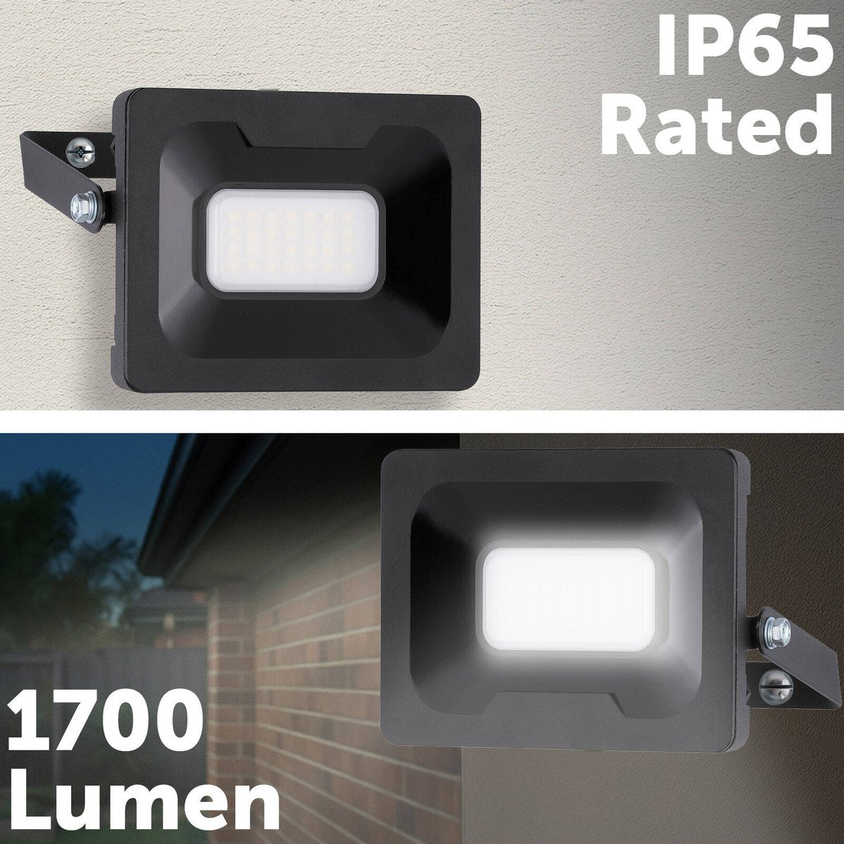 Arlec LED Security Floodlight - 20W - Aluminium - Weather Resistant - SuperSaverAU - view 2