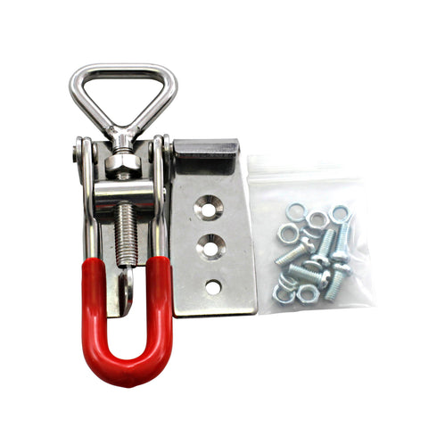 Syneco 130-145mm Adjustable Toggle Latch, Stainless Steel, Fasteners Included