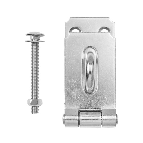 Pinnacle 185mm Heavy Duty Steel Hasp and Staple, Silver