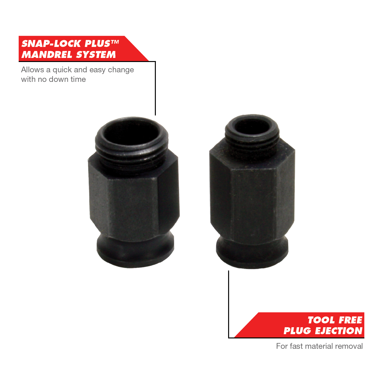 Diablo 1/2" and 5/8" Steel Hole Saw Adapter Nuts 2 Piece