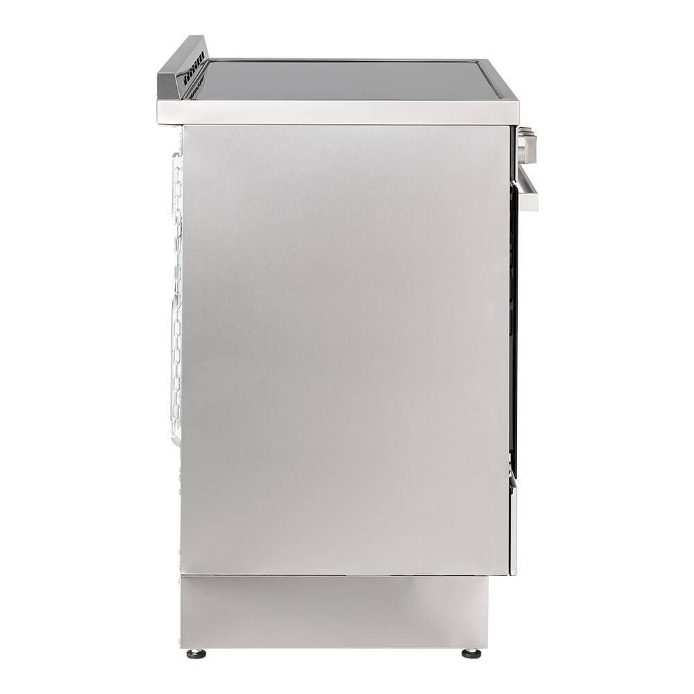 Whirlpool 90cm Ceramic Freestanding Oven - Inox, 133L, AirFry Function, Five Cooking Zones - WS91V9KPX