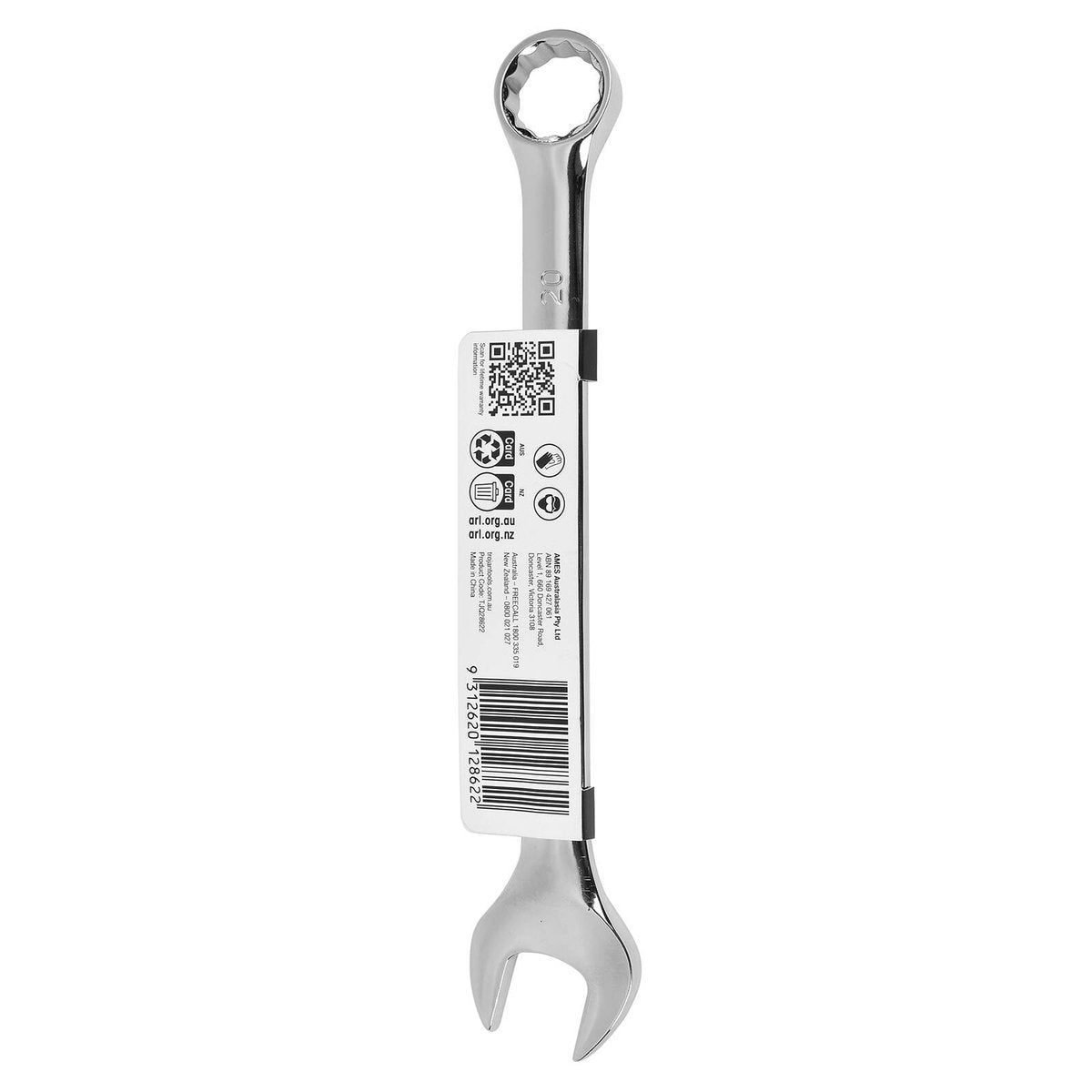 Trojan 20mm Combination Spanner Chrome Vanadium 12 Point Ring & Open End